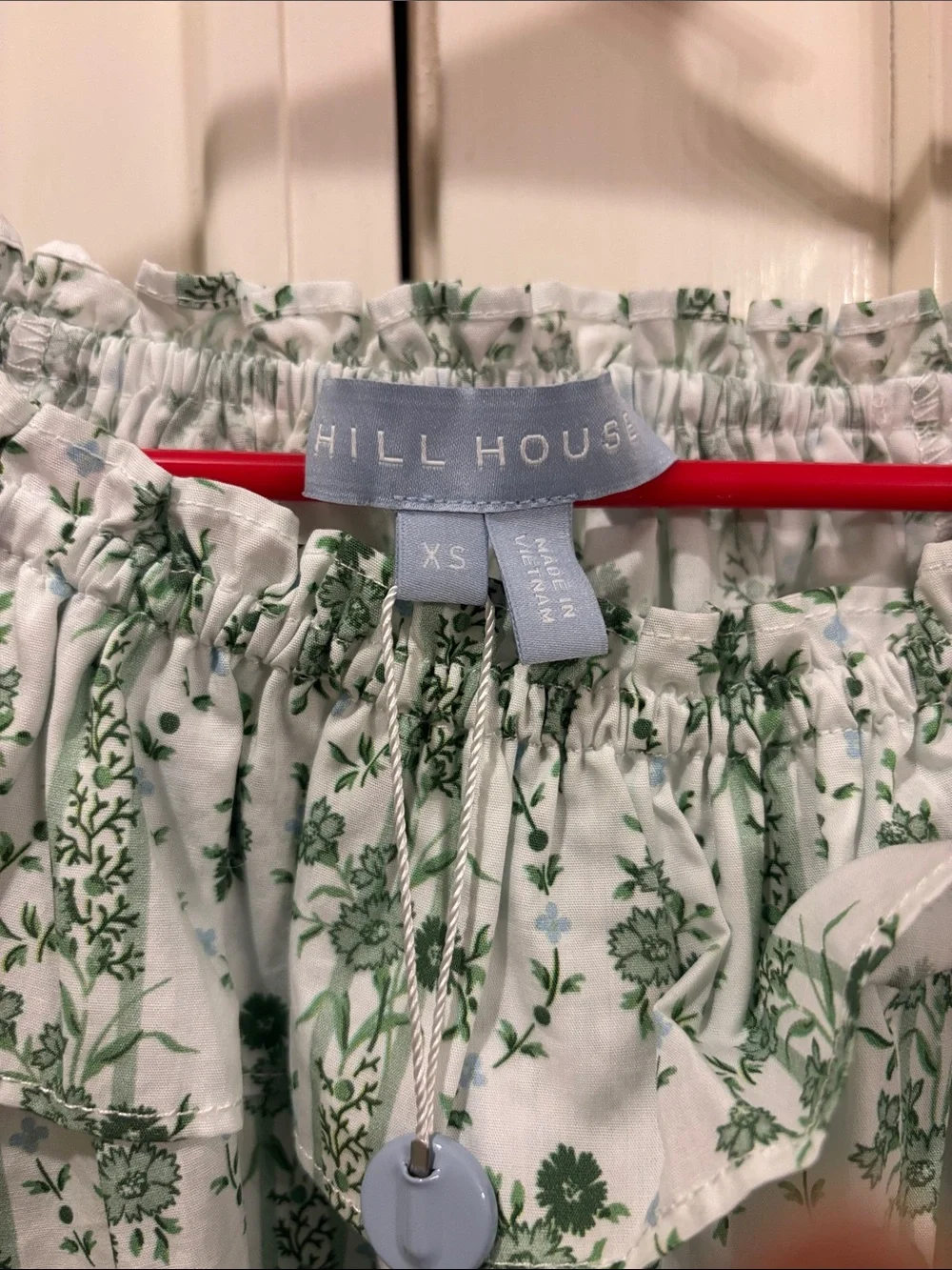 Women’s Hill House Two-Piece Green Floral Short Set - Picture 3 of 6